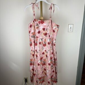 ANTONIO MELANI Pink Floral Kids Dress